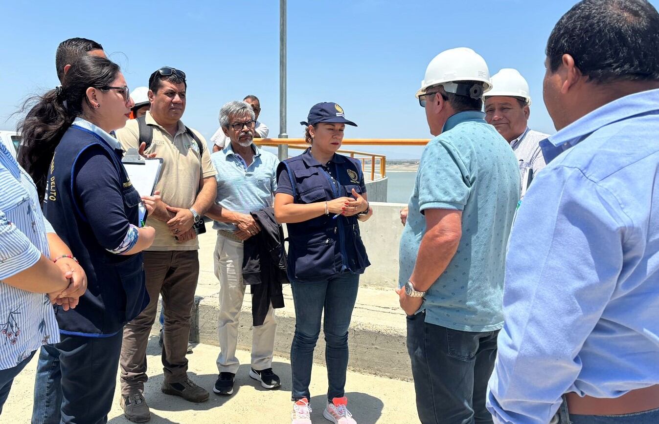 Constataron la crítica situación de la escasez hídrica tras visita al reservorio de Poechos