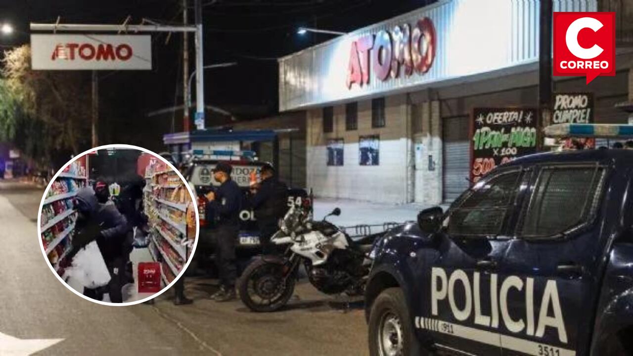 Saqueos en un supermercado en Mendoza, Argentina.