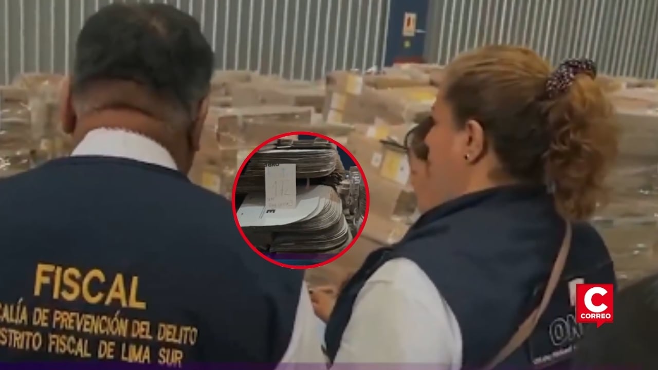 Lurín: Fiscalía interviene almacén de la ONPE desde el mediodía en busca de cédulas de votación extraviadas. Captura: Canal n| Composición: Diario Correo.