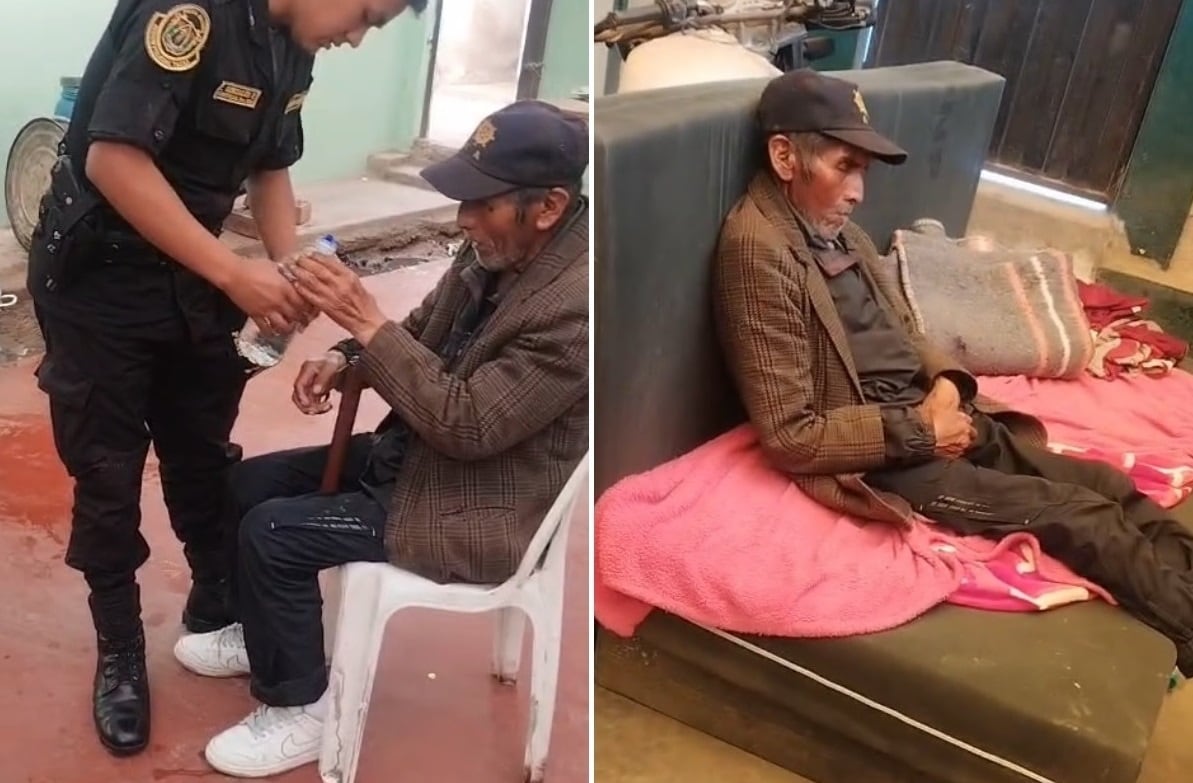 El miércoles 11 el adulto mayor fue encontrado en la vía pública y permanece en la comisaría de Pocollay