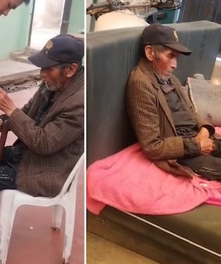 El miércoles 11 el adulto mayor fue encontrado en la vía pública y permanece en la comisaría de Pocollay