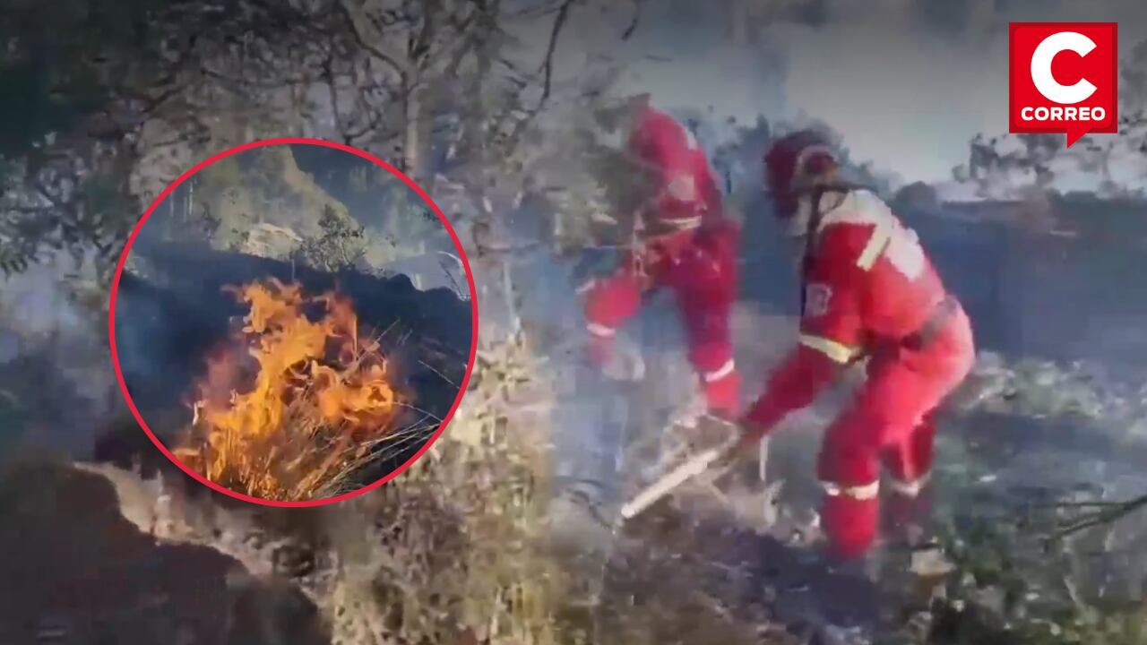 Incendio Forestal en Cusco. (Foto: Canal N)