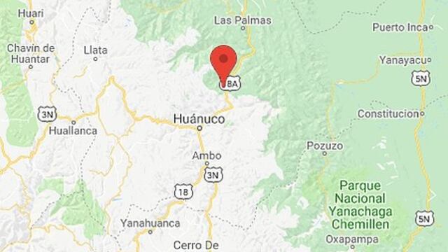 Sismo de magnitud 4,2 se reportó en Huánuco