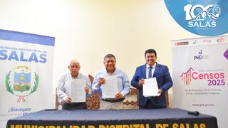 Ica: firma de convenio entre la Municipalidad de Salas y el INEI en beneficio de la población guadalupana