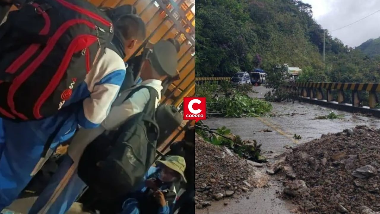 Peruanos varados en Bolivia reciben asistencia de Cancillería tras protestas y bloqueo en carreteras. Composición: Diario Correo.