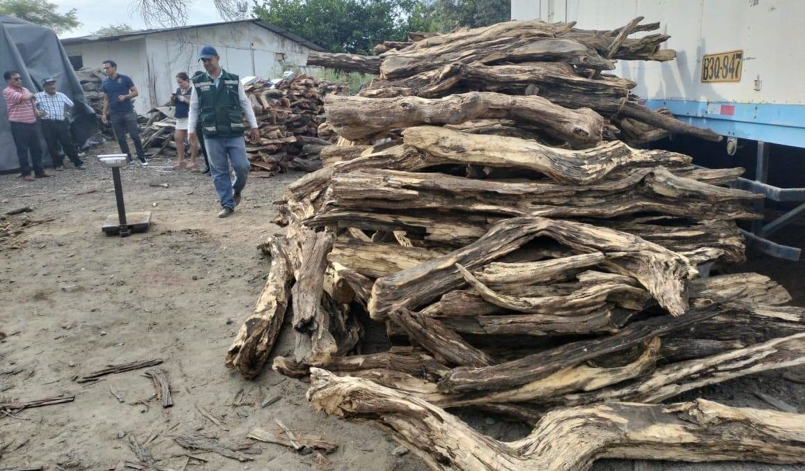Vehículo transportaba dicha mercadería de manera ilegal