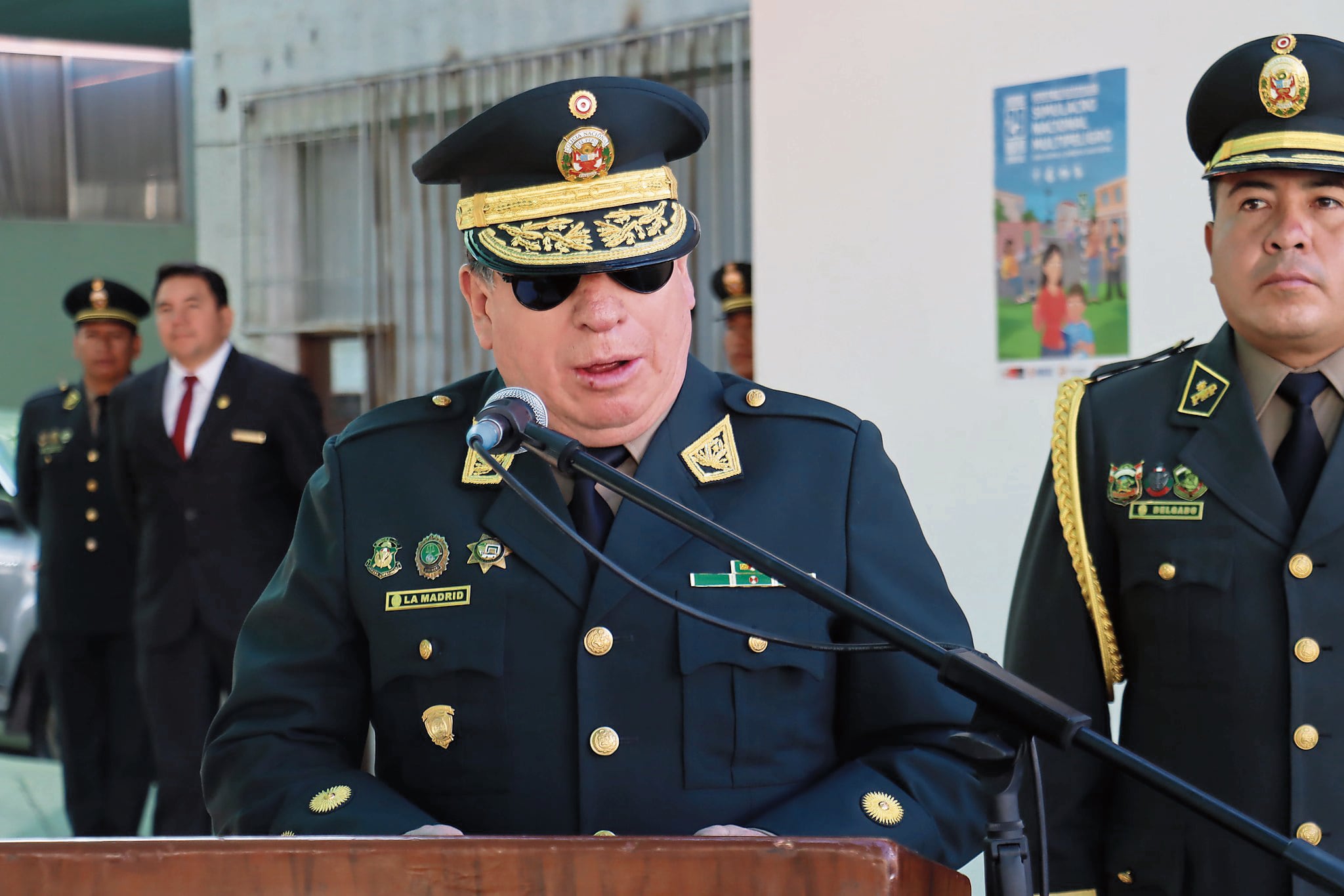 Jefe de la Región Policial Arequipa, general PNP Antonio la Madrid. Foto: GEC.