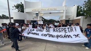 Piura: Estudiantes de la UNF protestaron por diversas deficiencias