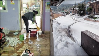Granizada daña techos de calamina y arrasa cultivos en la ciudad de Coracora