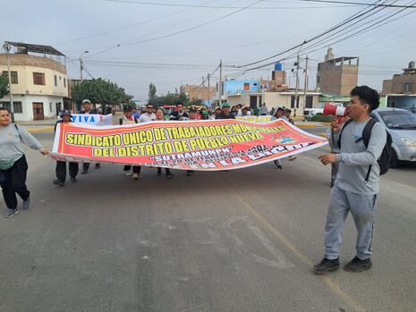 Chincha: trabajadores del municipio de Pueblo Nuevo acatan huelga por incumplimiento de trato