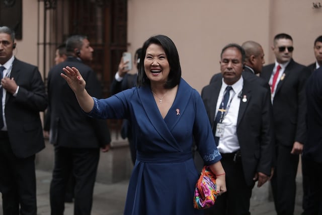 Keiko Fujimori inicia agenda de la Transmisión de Mando en Torre Tagle