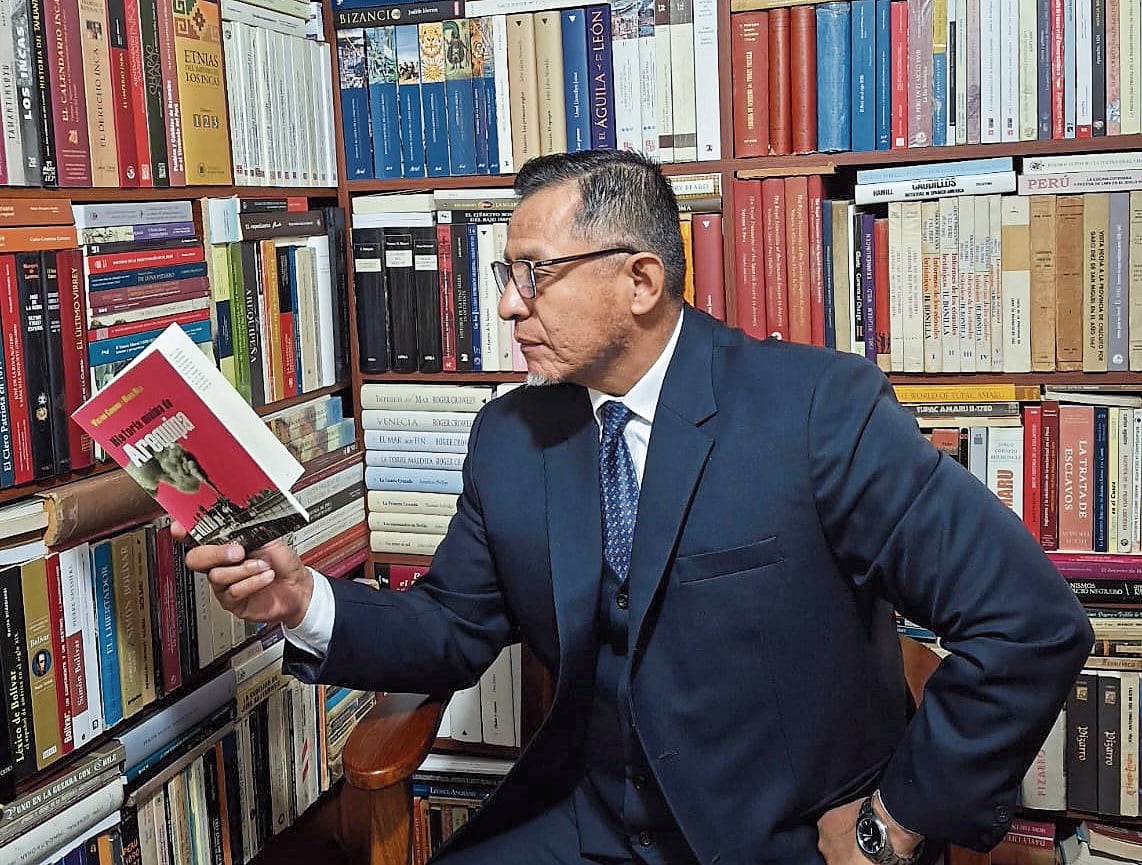Víctor Condori, historiador arequipeño e investigador. Foto: Cortesía.