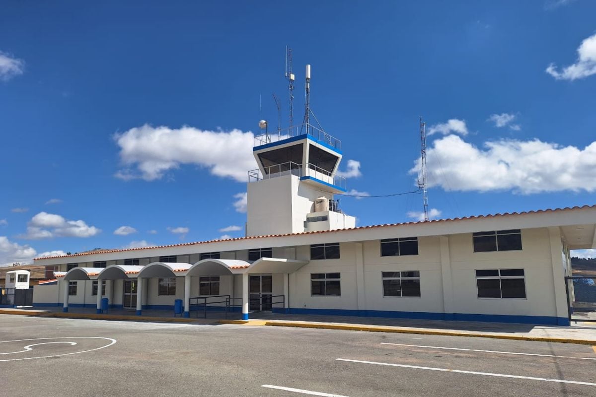 El Aeropuerto de Andahuaylas recibe, nuevamente, vuelos comerciales, después de seis años. (Foto: Corpac)