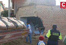 Huancayo: Conductor perdió el control de su camión y chocó contra una vivienda