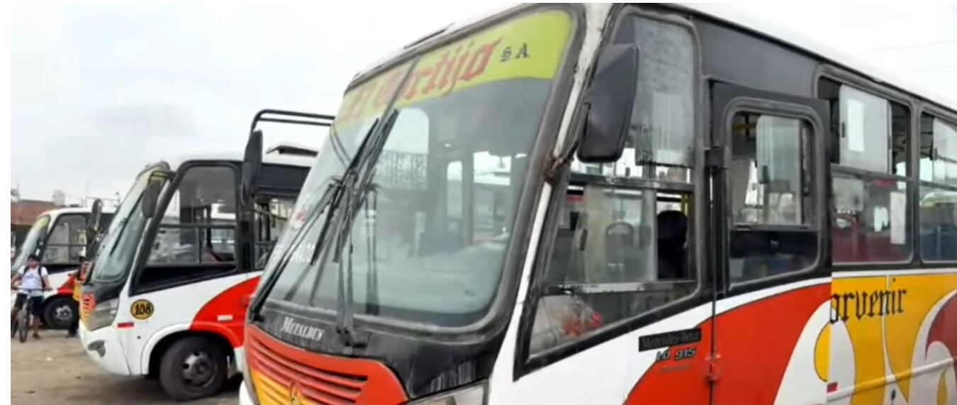Trujillo: Choferes de El Cortijo paralizan sus unidades ante amenazas extorsivas (VIDEO)