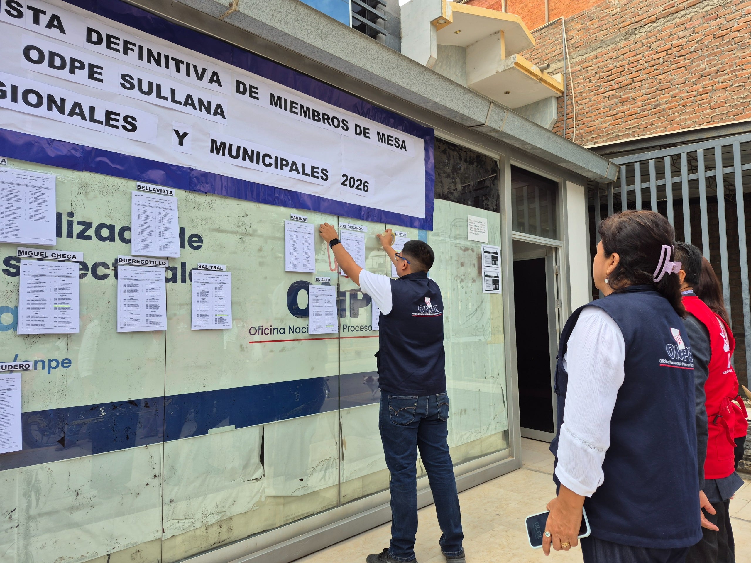 Piura: ODPE Sullana publica lista definitiva de miembros de mesa