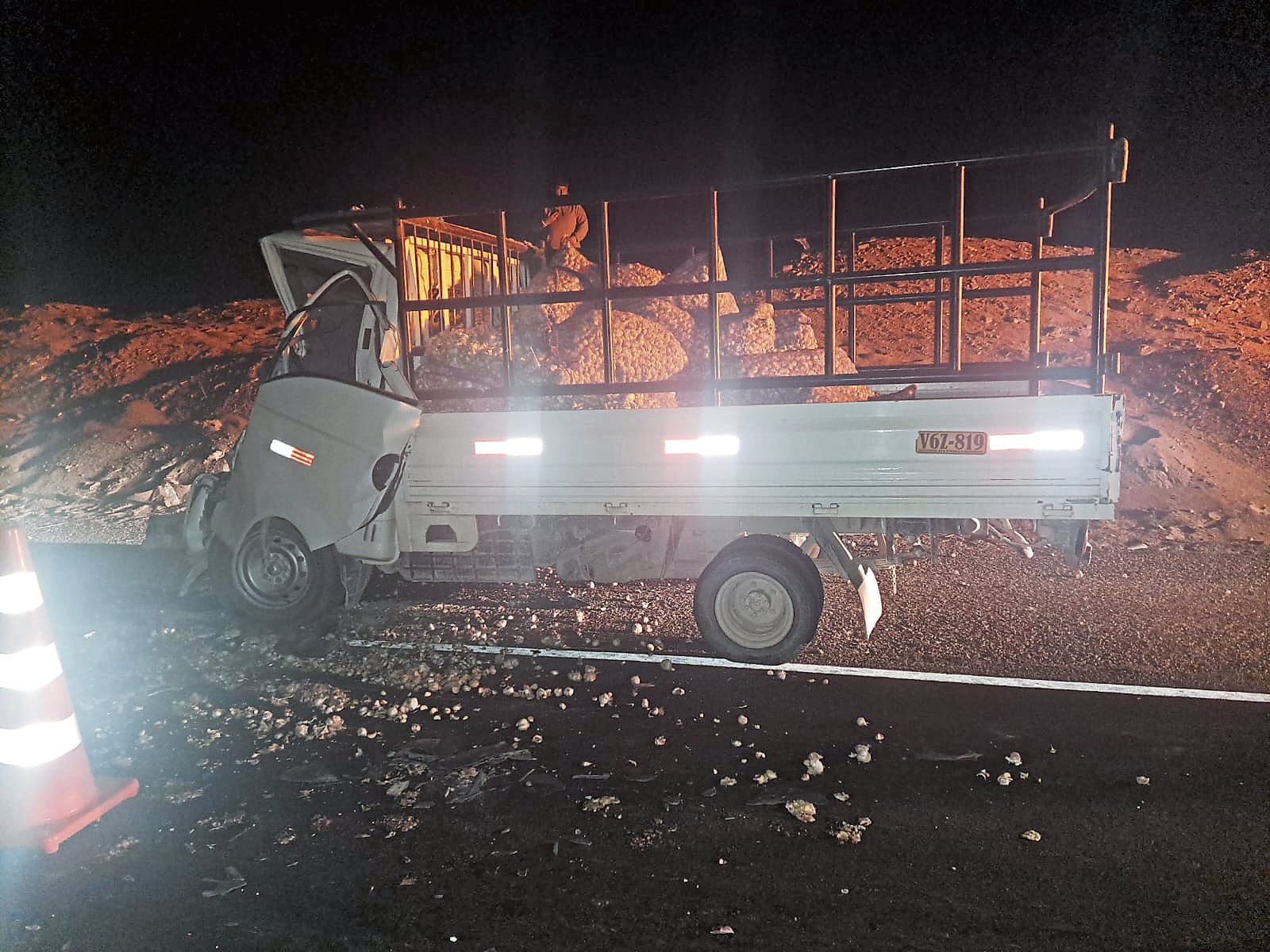 Accidente en carretera. Foto: PNP.