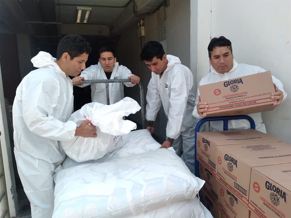Productos serán distribuidos a 65 comités de Vaso de Leches que atienden diariamente a un total de 6 mil 135 beneficiarios en condición vulnerable que hay empadronados en la jurisdicción distrital.