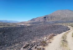 Incendio afecta pastizales y zonas de cultivos en Cabanaconde, Caylloma