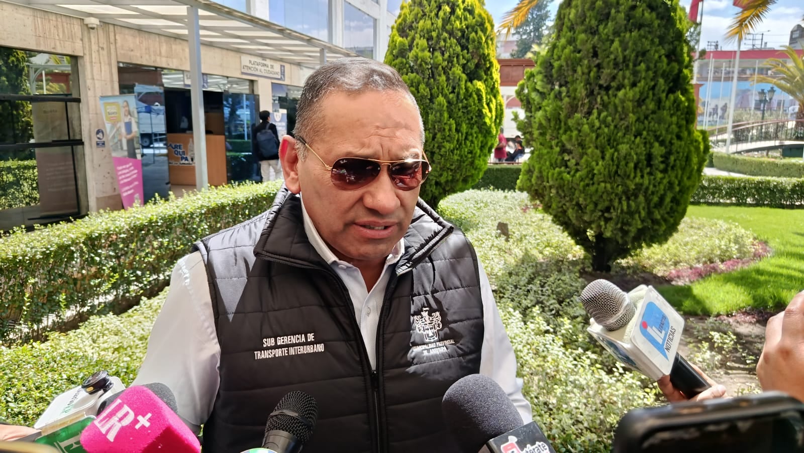 Subgerente de Transporte Urbano y Especial de Arequipa, René Ortiz. (Foto: Jeamilett Chirinos/@photo.gec)