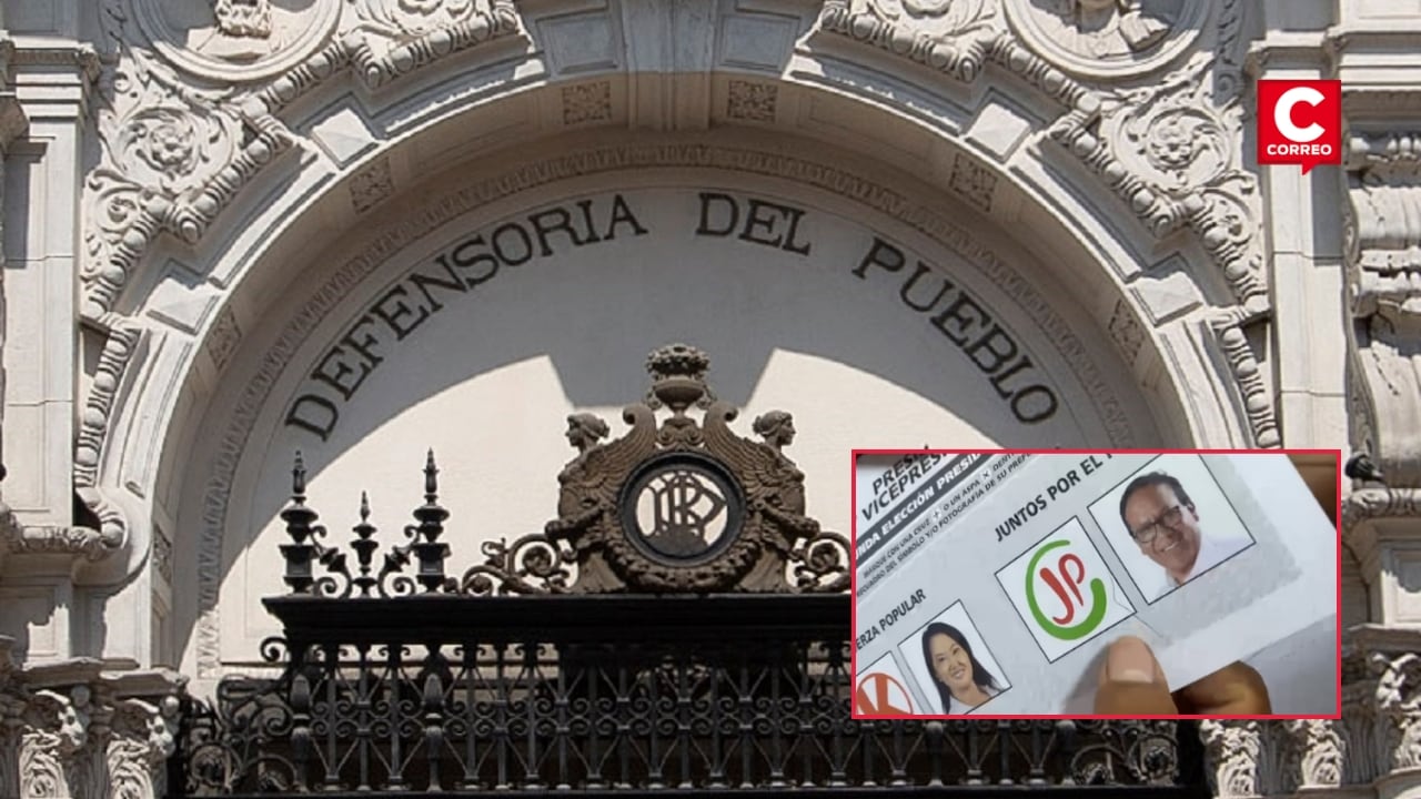 Elecciones 2026: Defensoría descarta fraude sistemático tras reporte de cédulas rayadas en segunda vuelta. Composición: Diario Correo.