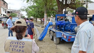 Piura: Instalan sistema de bombeo en Las Azucenas para evacuar aguas de lluvia y mitigar inundaciones