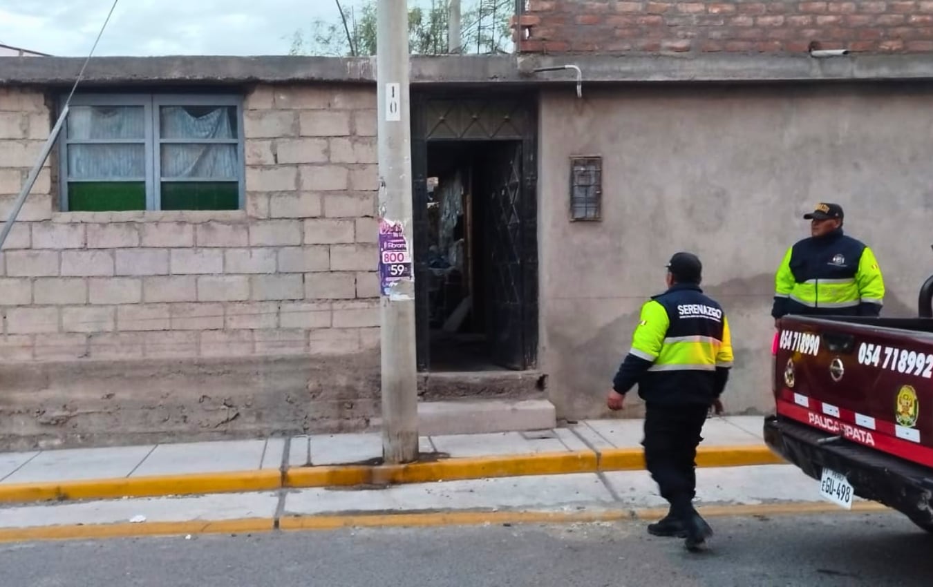 Joven detenido por atacar a su padre en Paucarpata. Foto: GEC.