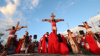 Semana Santa: Arequipa revivió la Pasión de Cristo en Paucarpata (FOTOS Y VIDEO)