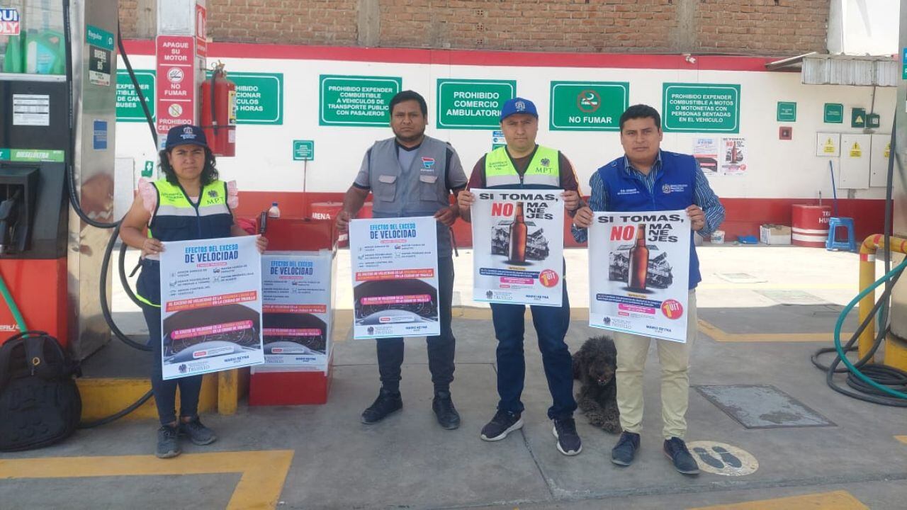 La Subgerencia de Seguridad Vial de la Municipalidad Provincial de Trujillo emprendió campaña de sensibilización con choferes.