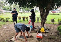 Trujillo: Serenazgo desaloja a dos hombres que dormían en el parque Indoamericano