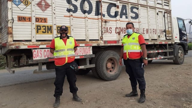 La Libertad: Serenos de Moche recuperan camión repartidor de gas que había sido robado (VIDEO)