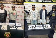 Pisco: policía da duro golpe contra presuntas bandas delictivas durante el fin de semana
