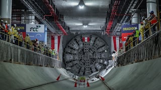 Tuneladora Delia concluye excavación de la Línea 2 del Metro de Lima y Callao