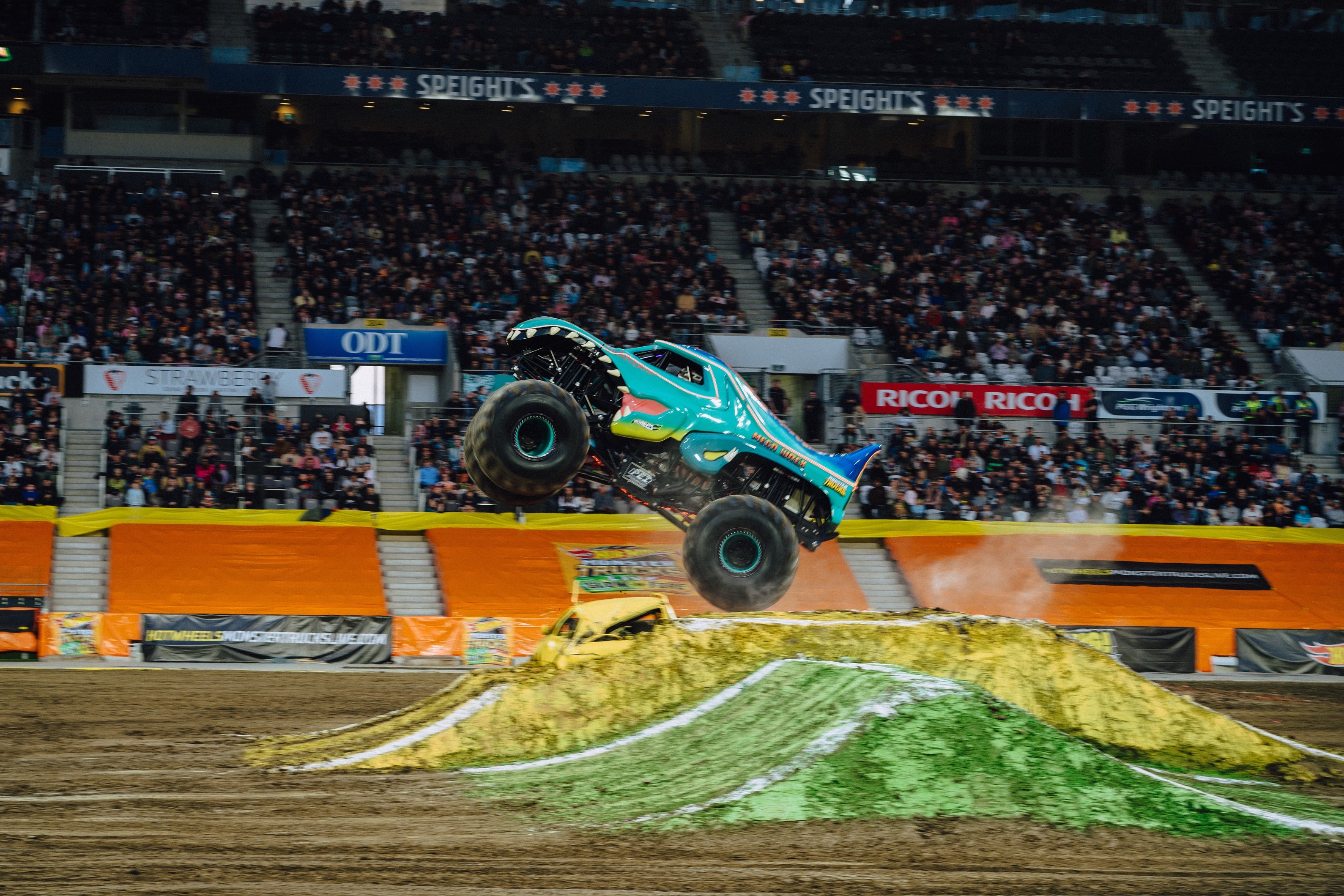 El show internacional incluirá acrobacias, efectos pirotécnicos, motocross freestyle y la participación de camiones icónicos como Mega Wrex y Bone Shaker.