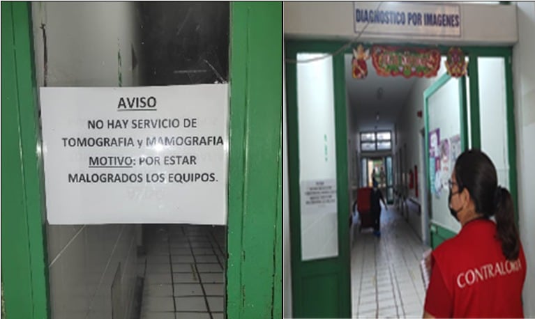 Contraloría informó que los desfibriladores presentan fallas, así como otros equipos que están inoperativos.