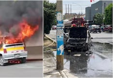 Ica: vehículo se incendia en plena avenida céntrica y genera pánico entre transeúntes