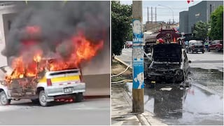 Ica: vehículo se incendia en plena avenida céntrica y genera pánico entre transeúntes