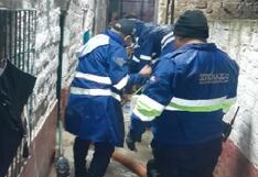 San Agustín de Cajas: más de veinte casas inundadas por fuertes lluvias