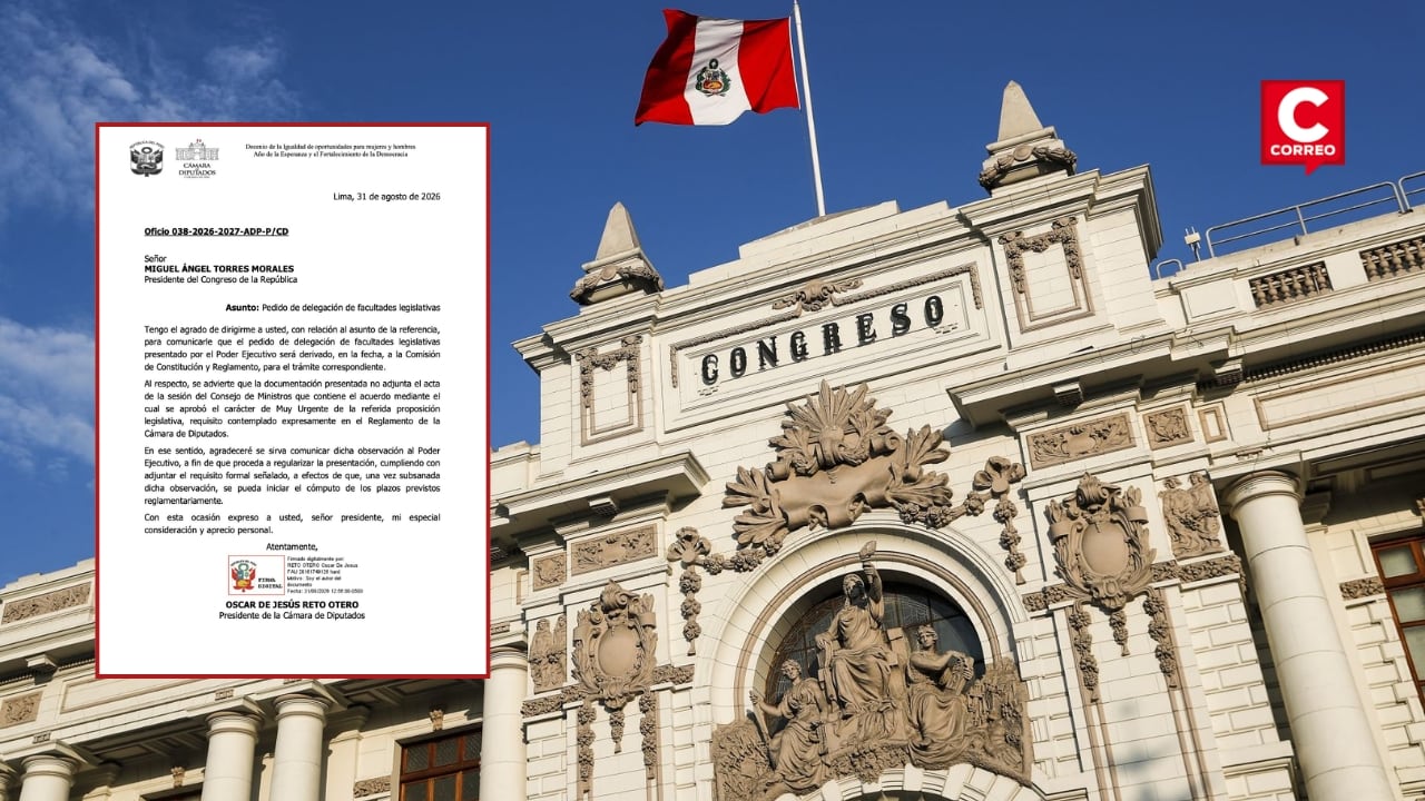 Facultades legislativas: Comisión de Constitución convoca para mañana a audiencia pública para evaluar pedido. Composición: Diario Correo.