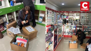 Clausuran boticas ilegales en Huancayo: vendían medicamentos vencidos