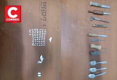 Hallan sustancias ilícitas y armas blancas en penal de Potracancha