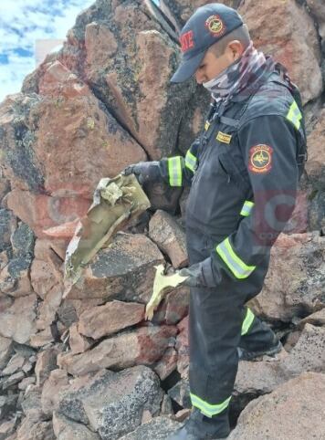Restos avión Mirage 2000 fueron recuperados. (Foto: GEC)