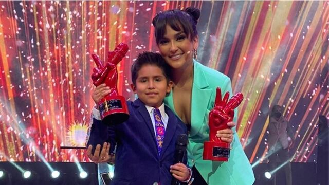 Daniela Darcourt dedica emotiva felicitación a Gianfranco Bustíos, ganador de “La Voz Kids”