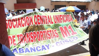 Transportistas dejan peleas en la ruta Abancay - Cusco y piden diálogo con autoridad municipal