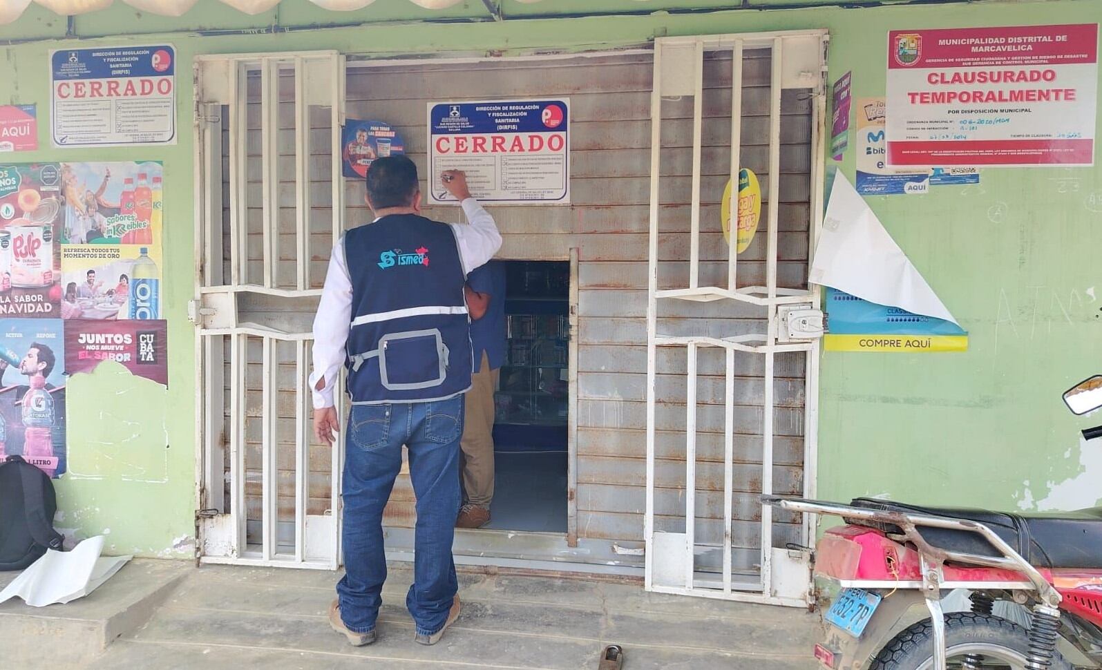 Autoridades supervisaron varios locales en el distrito de Marcavelica