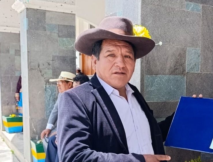 Alcalde de San Cristobal – Calacoa, Claudio Elías Vizcarra Maquera. (Foto: Difusión)