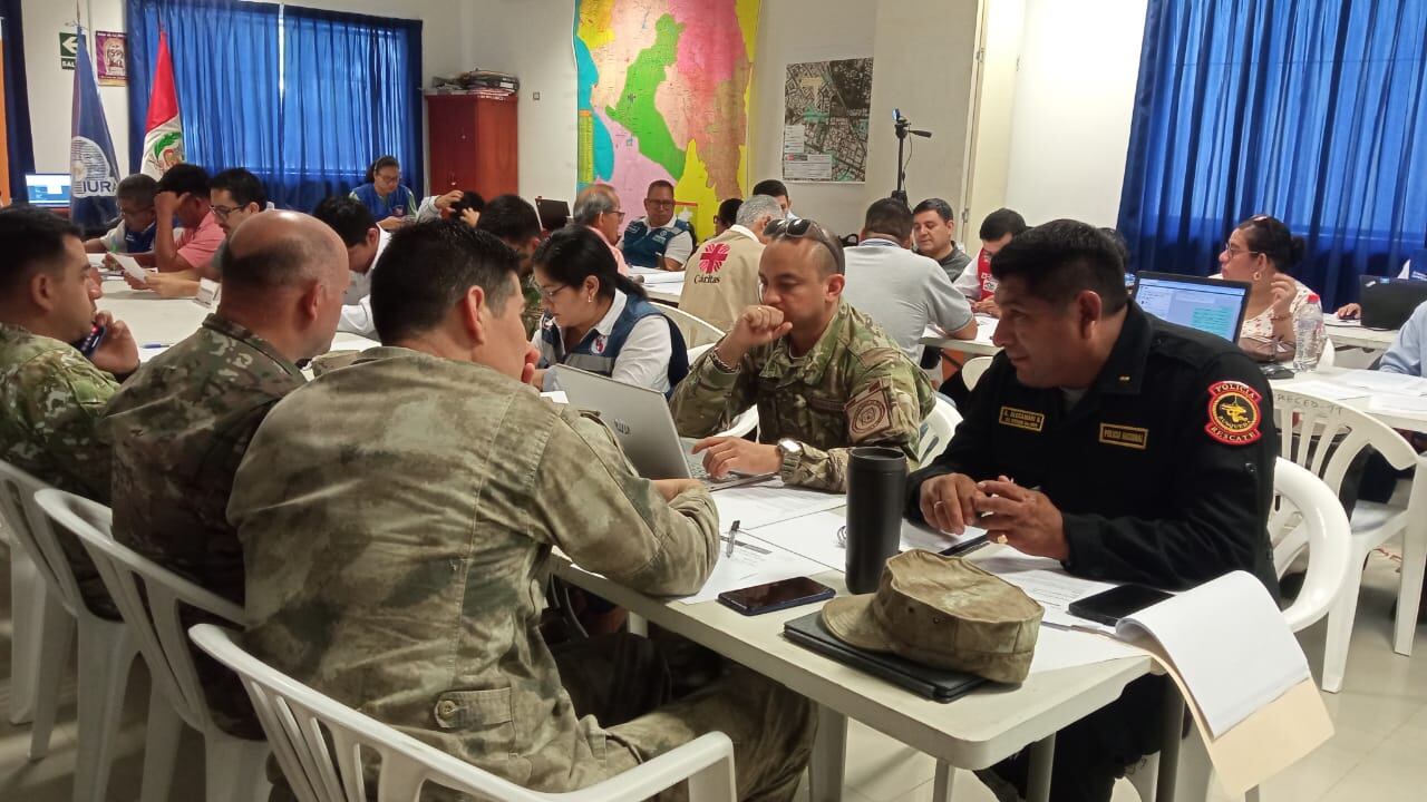 Autoridades realizan simulación de sismo y lluvias en el norte del país