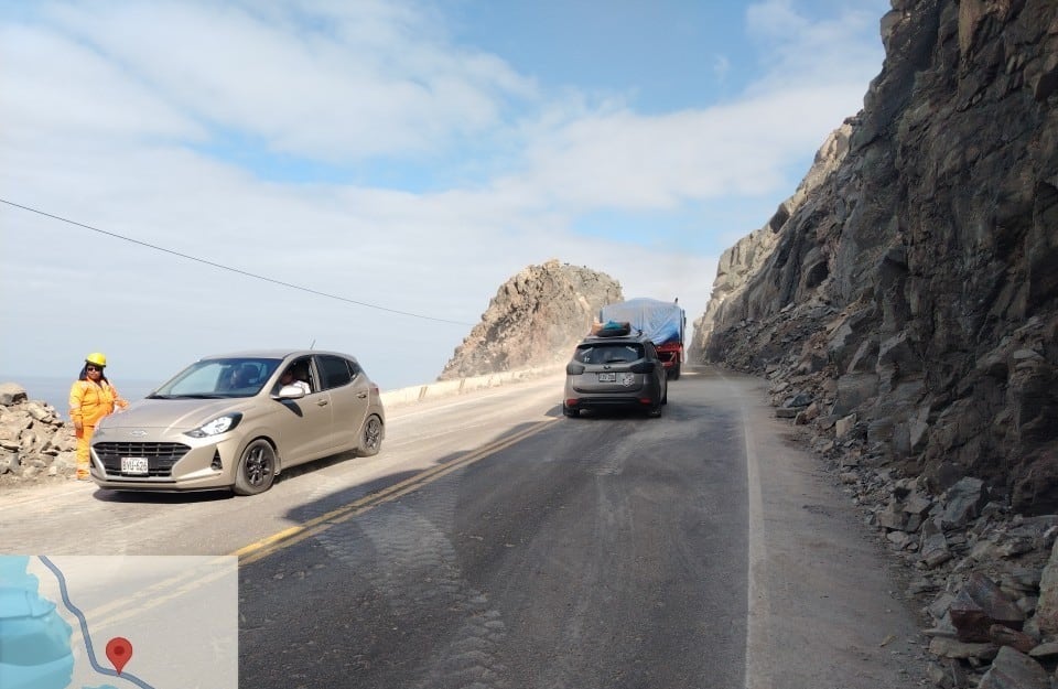 Panamericana Sur: Restablecen tránsito en ambos carriles en el tramo Ático-Ocoña (Foto:MTC)