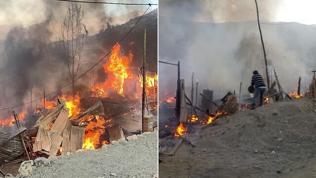 Incendio en fábrica de pirotécnicos fue controlado en Chosica  (VIDEO)
