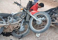 Choque entre dos motocicletas deja a conductor herido en Corire, Arequipa